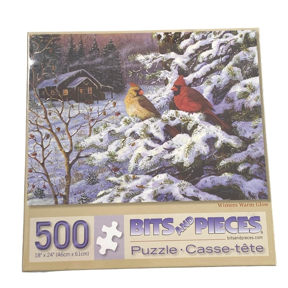 Bits And Pieces Winters Warm Glow Terry Doughty 500 Pieces Puzzle NEW